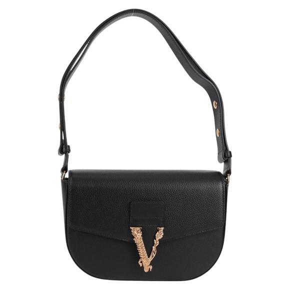 Versace Medusa Black Leather shoulder